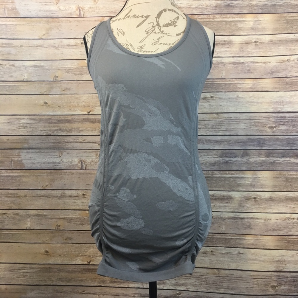 Athletes Grey camo fastest track  workout tank
